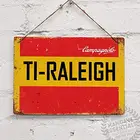 Цветные винтажные жестяные знаки Raleigh TI для велосипеда, гоночного велосипеда, металлический знак, жестяной знак 7,8x11,8 дюймов