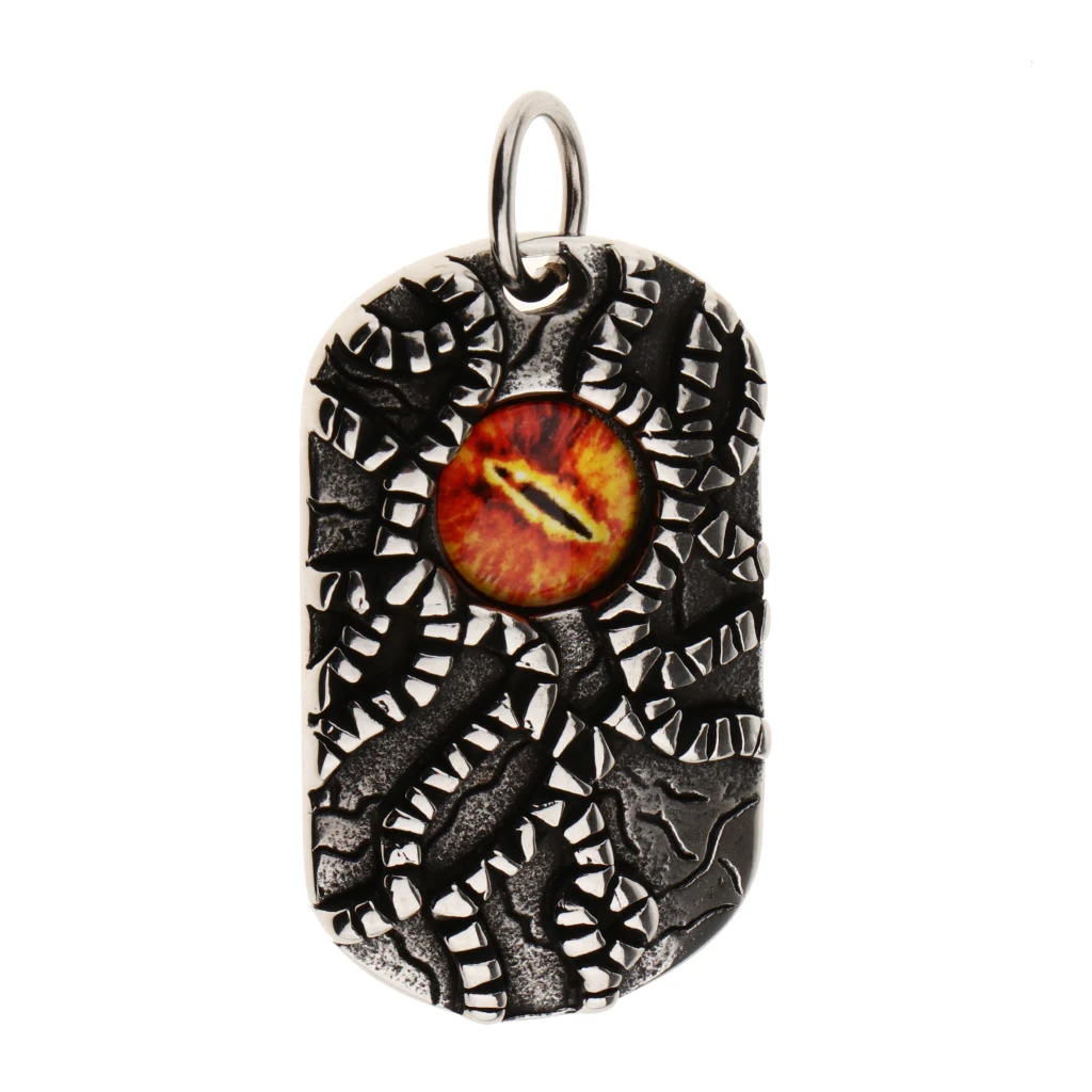 Женский мужской кулон из нержавеющей стали со сглаза собачий тег для ожерелья DIY