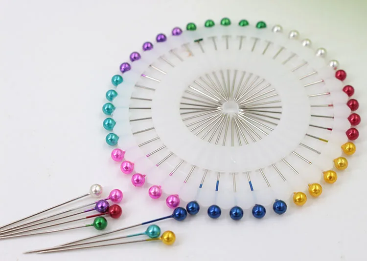 

Color Bead Positioning Needle Handle White High Quality Pearl Pin Accessories Metal Direct Selling 2021