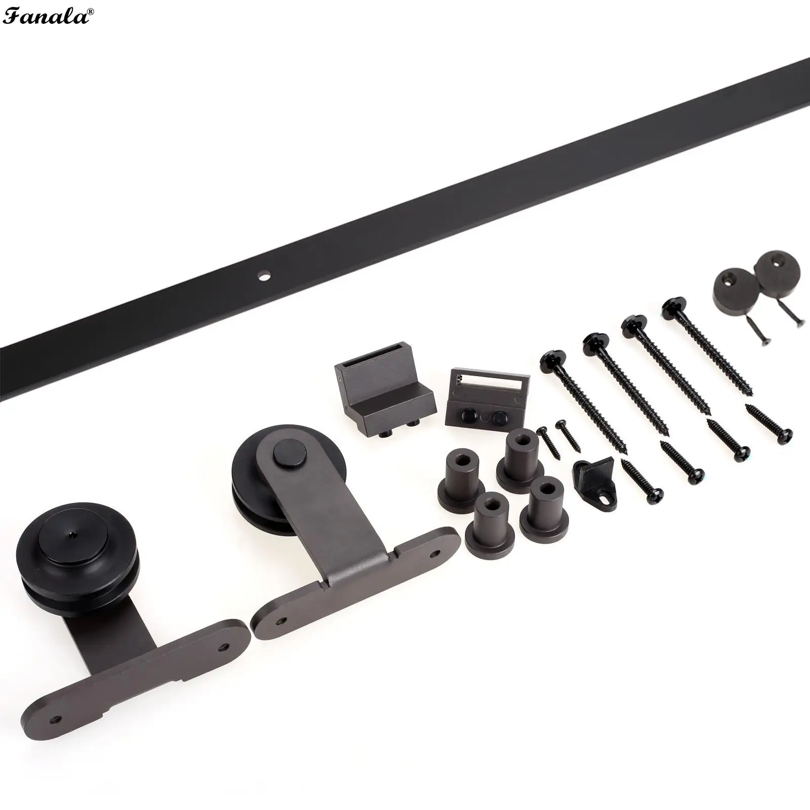 Кофейная Классическая раздвижная дверь сарая оборудование деревянная трек