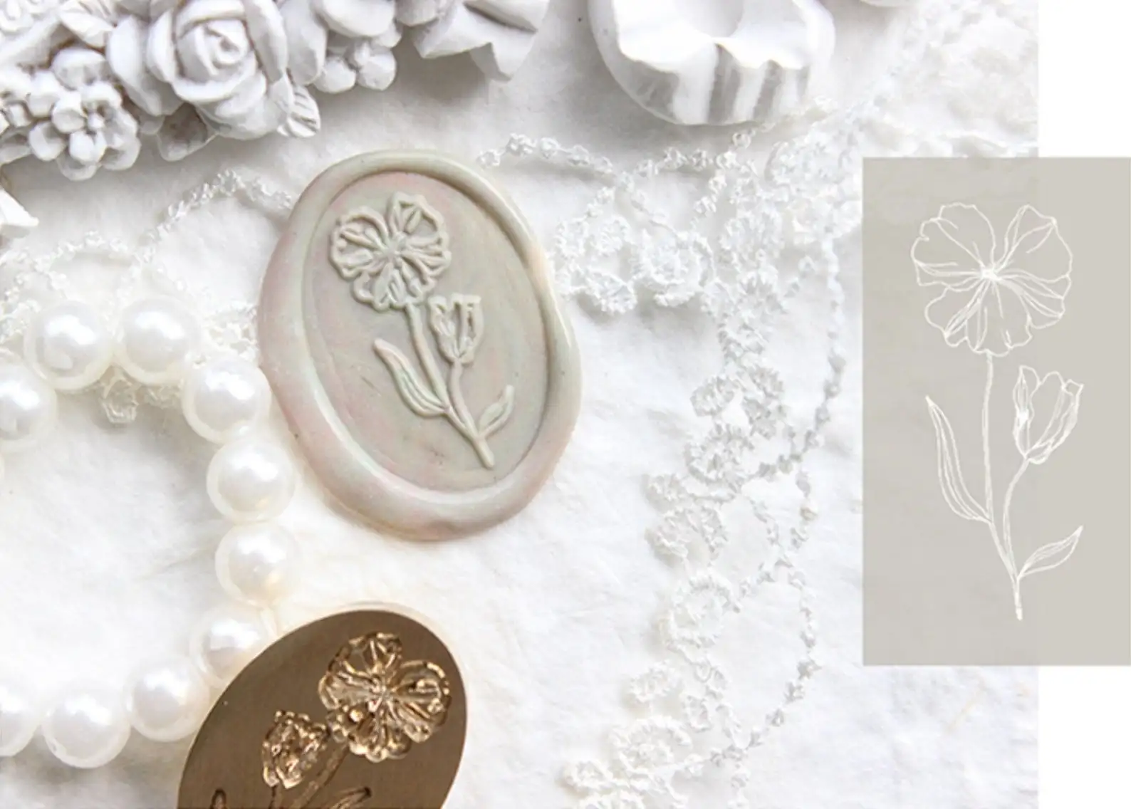 Мака сургучная Печать комплект печатей цветок герметизирующий материал журнал