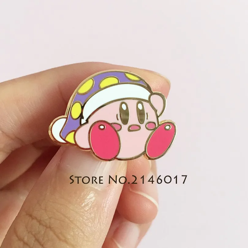 1 дюйм. Пижама в виде шапки для персонажей видеоигр жесткая эмалированная заколка