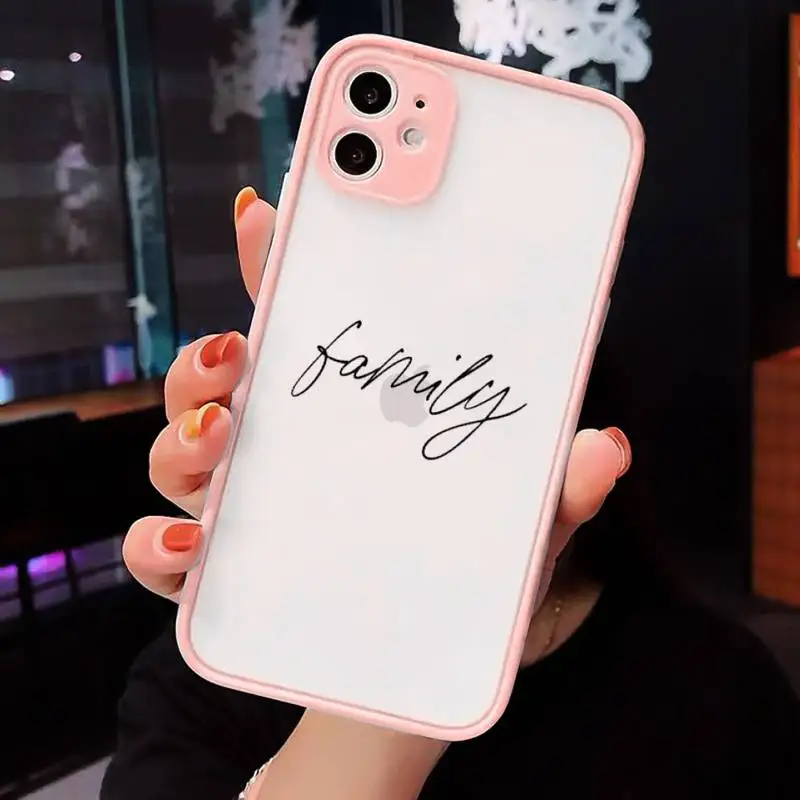 

Text simple art design pattern luxury design Phone Case matte transparent For iphone 7 8 11 12 plus mini x xs xr pro max cover