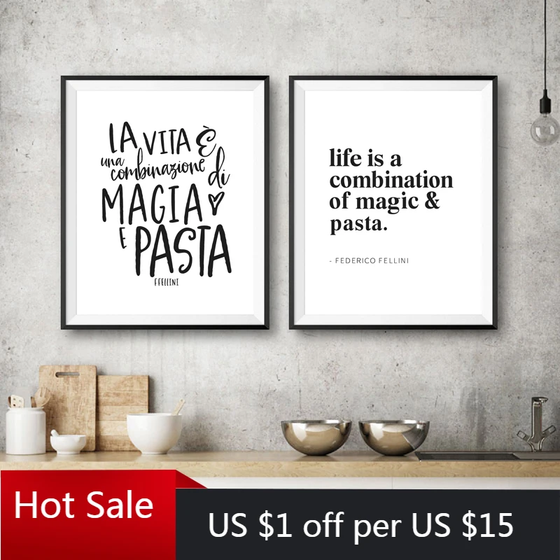 Красивый итальянский декор для кухни и комнаты Картина на холсте постер с