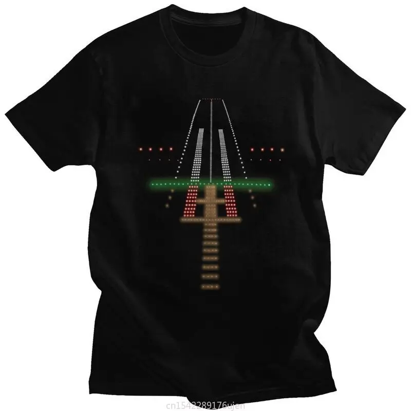 

Graphic Tees Airport Runway Lights At Night T Shirt Women Tshirt Short Sleeved Air Traffic Controller Clothing Gift