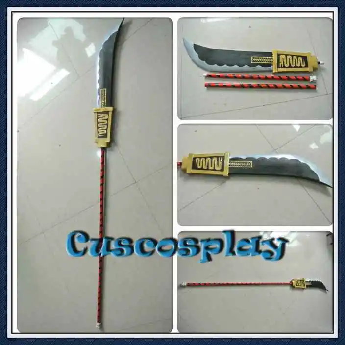 Одна деталь Белоуса Эдвард Ньюгейт оружие Bisento Косплэй Реплика Опора меч из ПВХ