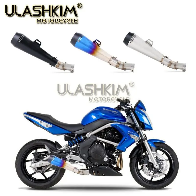 ER 6N 6F глушитель для мотоцикла средняя труба полная система слипоны kawasaki ER6N ER6F