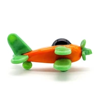 mini glass airplane figurines children home decor collection cute simulation models ornaments holiday party xmas gifts for kids
