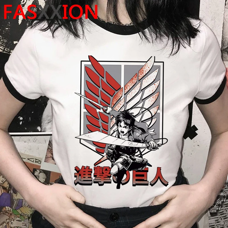 

Attack on Titan Manga Shingeki No Kyojin clothes men vintage aesthetic ulzzang harajuku kawaii t shirt hip hop graphic tees