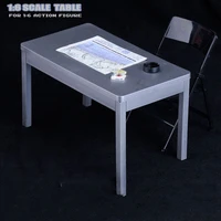 in stock 16 scale gangster figure scene accessories table metallic chair assemble diy for 12 action figure