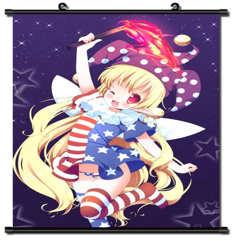 

Japanese Anime Decorative Pictures TouHou Project Shinreibyou Ten Desires Toyosatomimi no Miko Home Decor Wall Scroll Poster