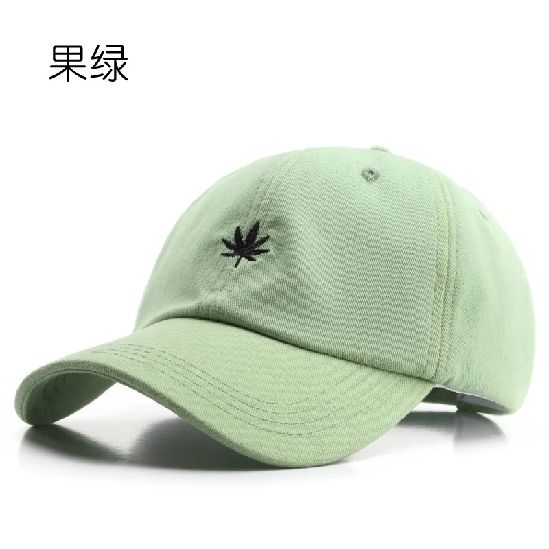 

Simple Cotton Baseball Cap Leaf Embroidery Snapback Bone Hats for Women Men Comfortable Casual Outdoor Travel Sun Hat Gorras