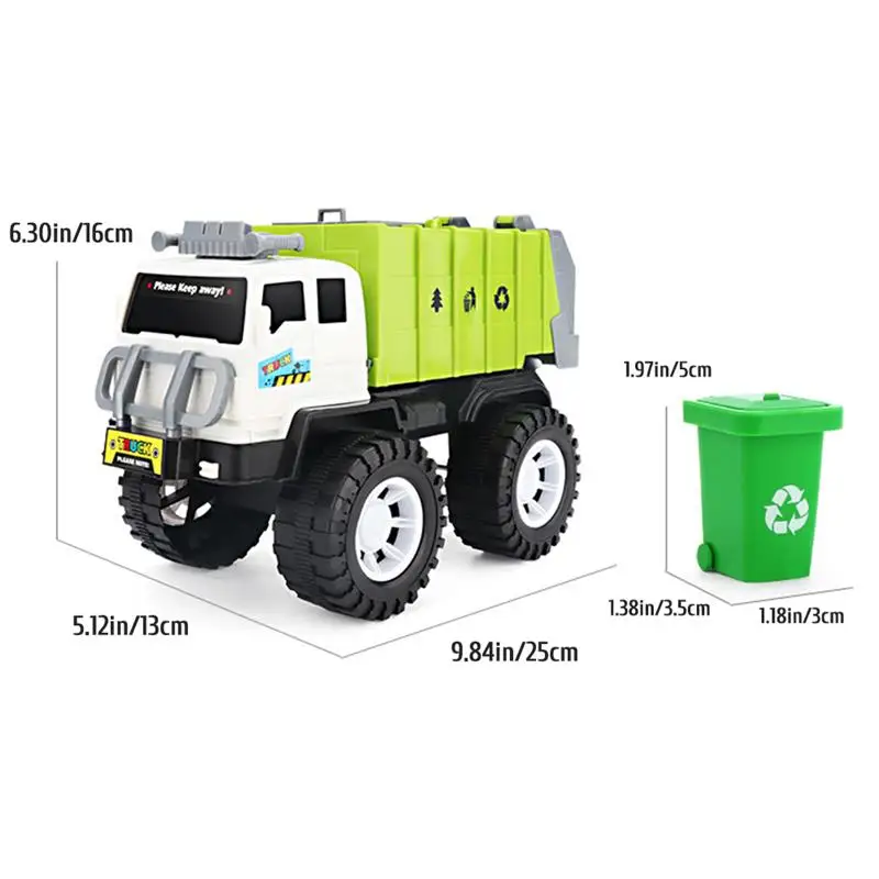 Garbage Sorting Taxi Car Model With 4 Tanks Sanitation Truck Toy Children'S Educational Gift | Игрушки и хобби