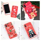 Рождественский чехол для телефона iphone XS XR XS Max 5 5S SE Santa Claus elk Мягкий силиконовый чехол из ТПУ для iphone X 6 6s 7 8 Plus