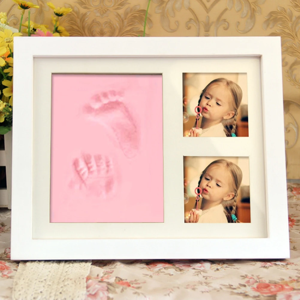 Комплект глины для фотосъемки новорожденных с принтом следов рук фоторамка