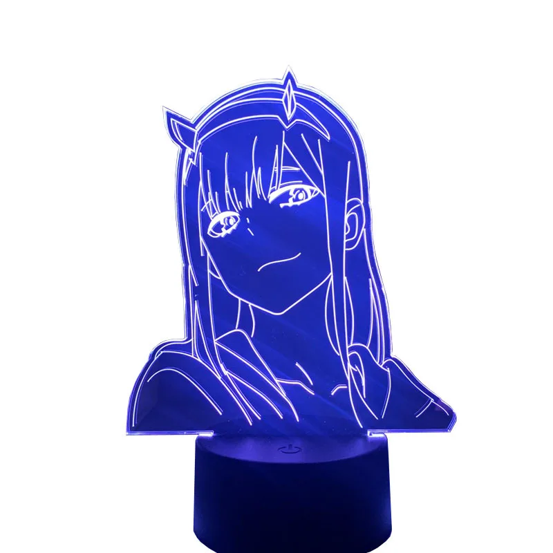 

Darling In The Franxx Anime 3d Lamp Zero Two Figure Nightlight Kids Child Girls Bedroom Decor Light Manga Gift Night Light Lamp