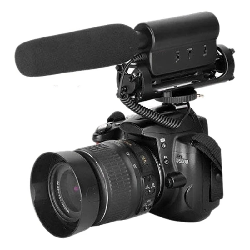 Конденсаторный видео Запись микрофон для Nikon Canon Sony DSLR камеры Vlogging интервью