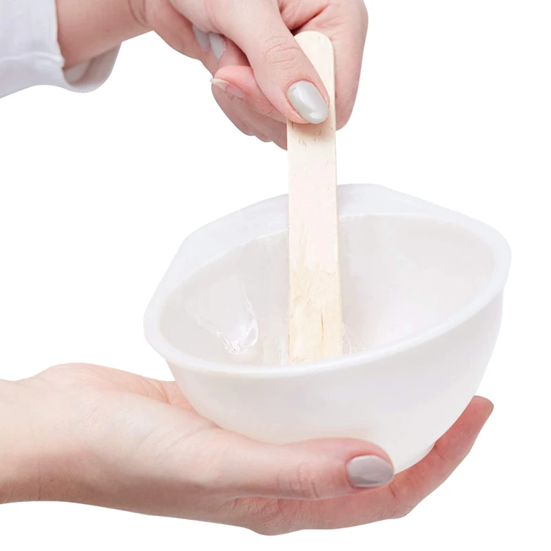 AD-300 шт восковые Аппликаторы палочки большие sicle деревянные ремесло для бровей