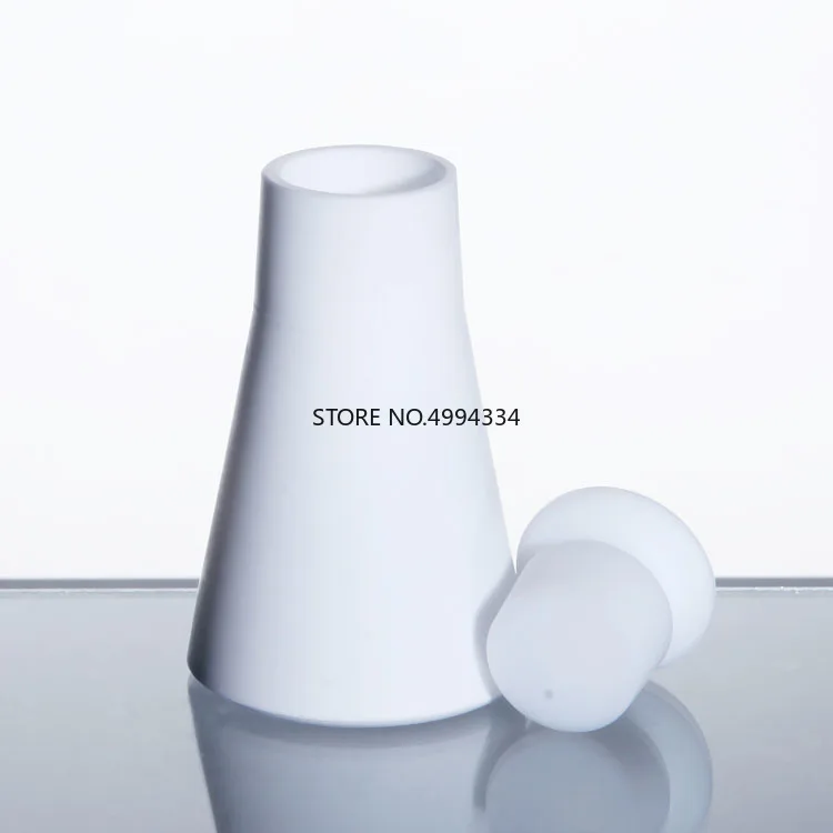 Высококачественная тефлоновая коническая колба из фторопласта с крышкой|Фляжка|