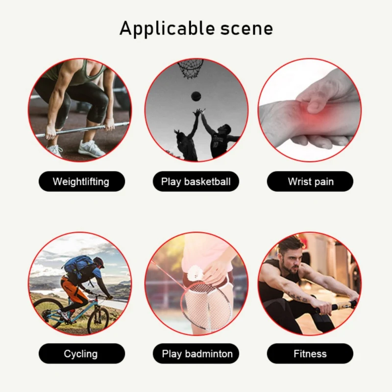 

Sports Wristband Adjustable Spring Wrist Support Pressure Winding Fitness Weightlifting Basketball Wrist Band Protective