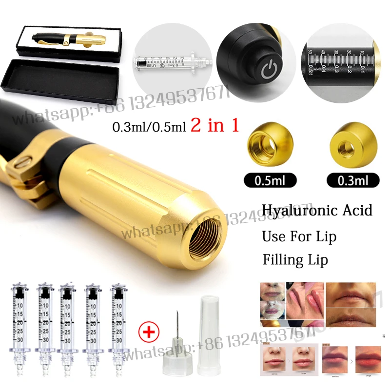 Новейшая 2 в 1 ручка с гиалуроновой кислотой наполнитель для губ инъекционная
