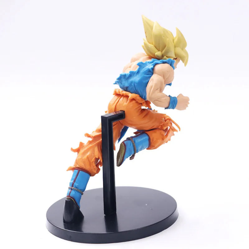 Dragon Ball Z Goku позитивно лицом к врагу стиль фигурка DBZ Goku Супер Saiyan Shock Wave Коллекция Модель игрушки 18 см