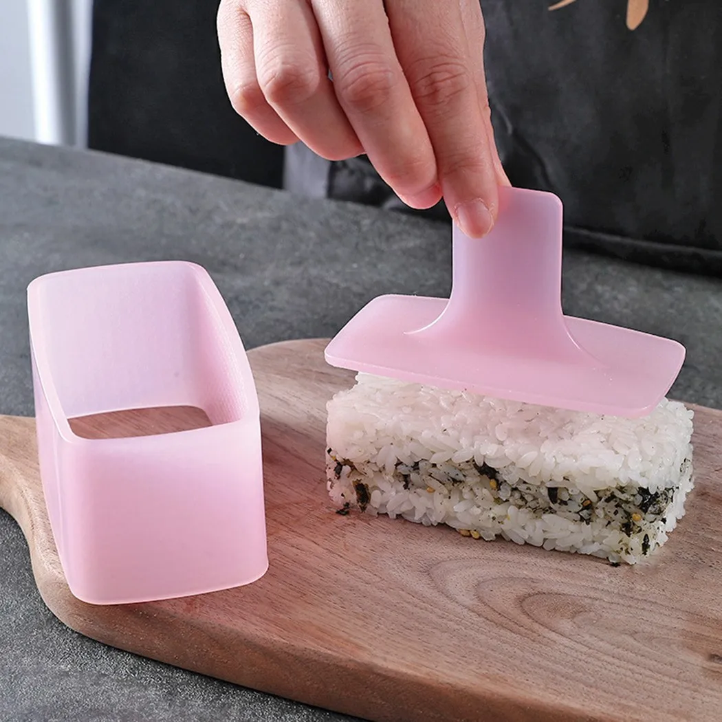 

Non-Stick Square Form Rice-Ball Sushi Maker Non-Stick Sushi Making Kit Rice Press Device Mold Kitchen Accessories Tools