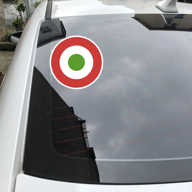 YJZT круглая Автомобильная наклейка на окно автомобиля 15 см * Италия ВВС креативная