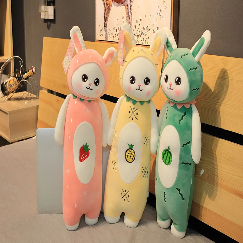 

Soft fruit rabbit plush toy baby comfort sleeping pillow doll stuffed plush toy sofa room decorations birthday gift for child