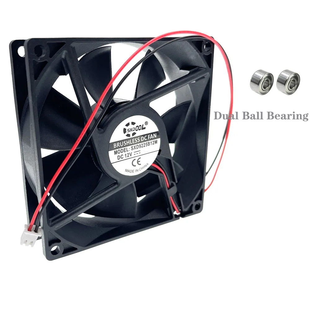 Ventilador de Refrigeração Axial Alto do Fio do Fluxo de ar Substitua Afb0912vh Aub0912vh 9225 12v 0.60a 0.40a 4000rpm o