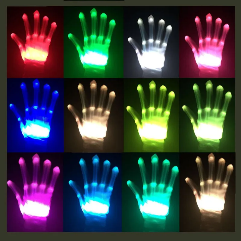 Светящиеся перчатки в стиле стимпанк для Хэллоуина 12 цветов|Аксессуары костюмов|