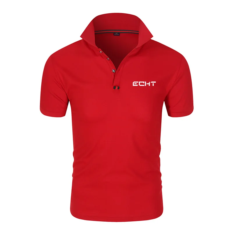 

Summer hot polo shirt men's and women's Lapel short sleeve T-shirt sweat absorbing and breathable sports shirt
