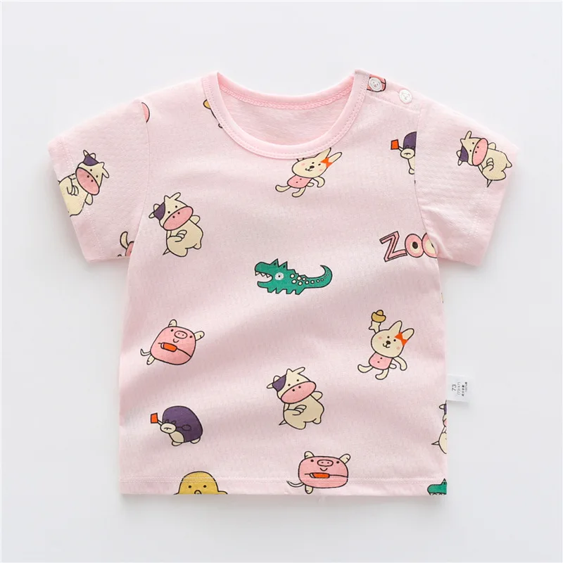 

OLEKID 2021 Summer Girls T shirts Unicorn Cotton Short Sleeve Children Boy T-shirt 1-5 Years Kids Baby Girl Tops Baby Boy Tshirt