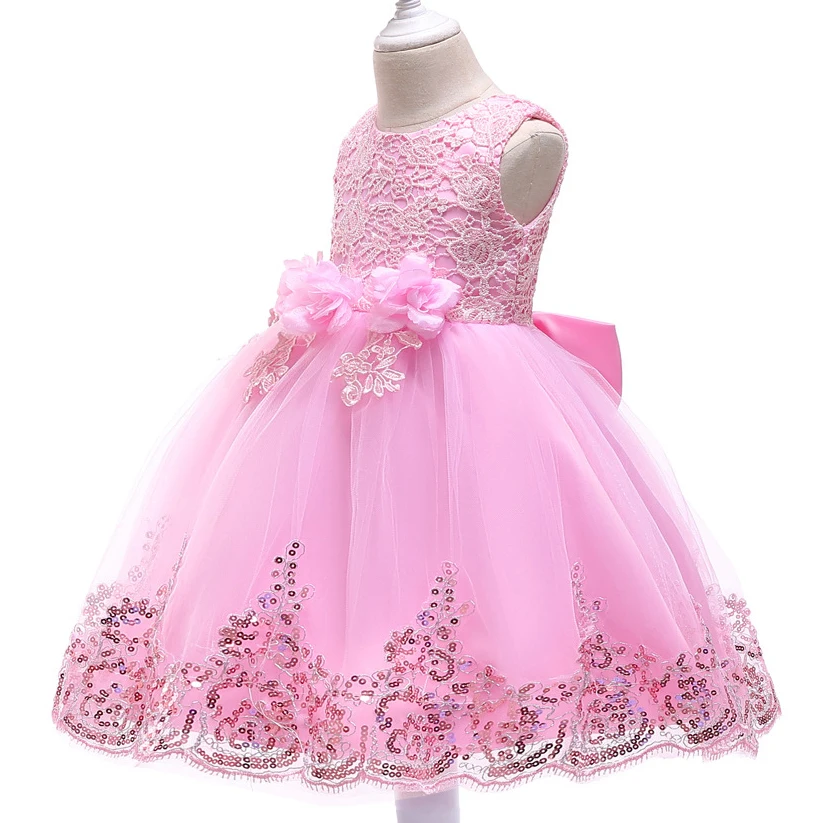 Кружевное летнее платье для девочек вечерние платья новорожденных принцесс с