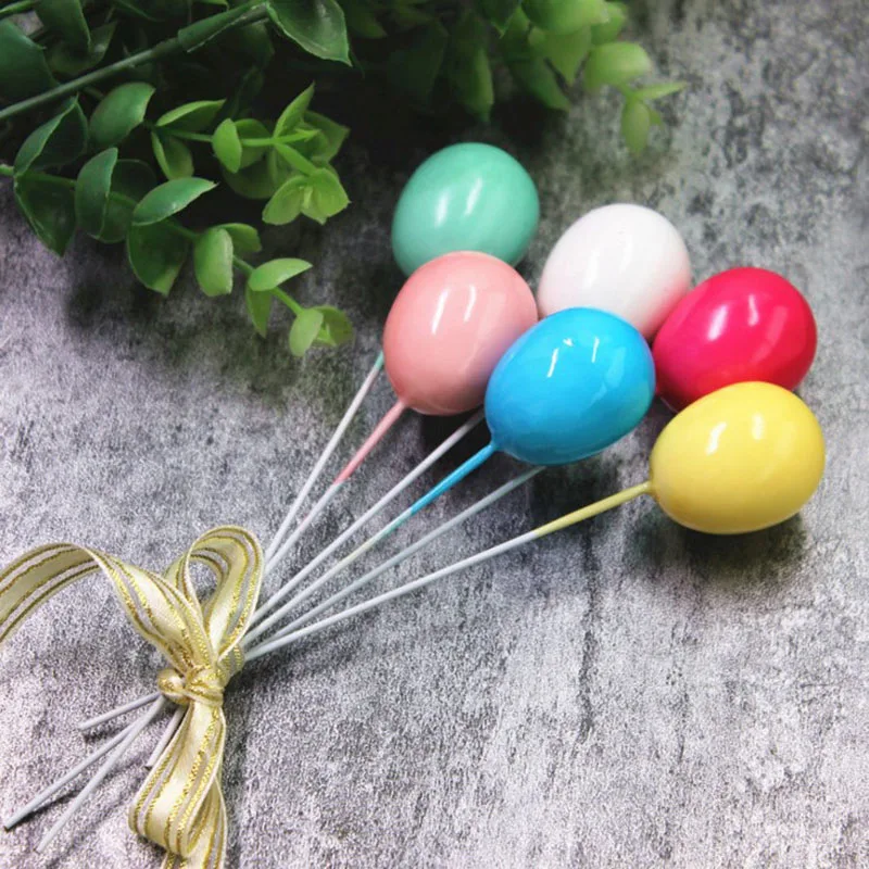 10 шт. конфетных цветов Коллекция шаров макарун торт Топпер для вечерние