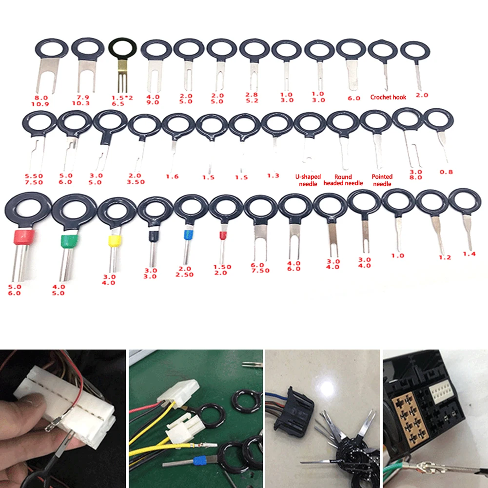 

38x Wire Terminal Removal Tool Car Electrical Wiring Crimp Connector Pin Kit Set