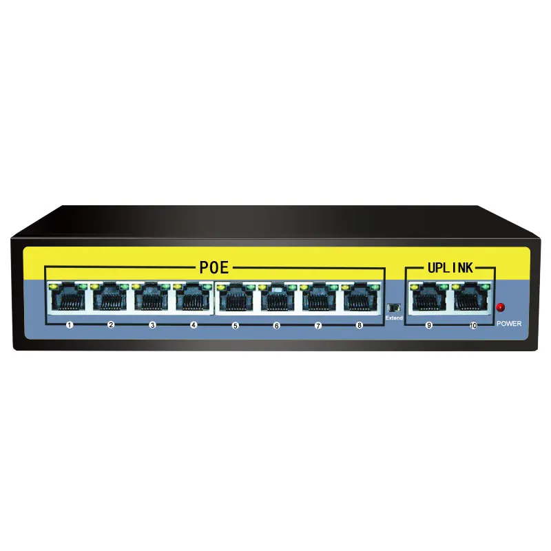 Инжектор POE коммутатор Gigabit 52V 5/6/8/10/11/16/24 портный для IP камера 250 м оснащено