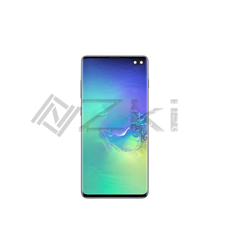 Pantalla LCD de 6,4 pulgadas para SAMSUNG Galaxy S10 PLUS G975F, piezas de repuesto, digitalizador completo con Marco, G9750, G975u, G975fd-4