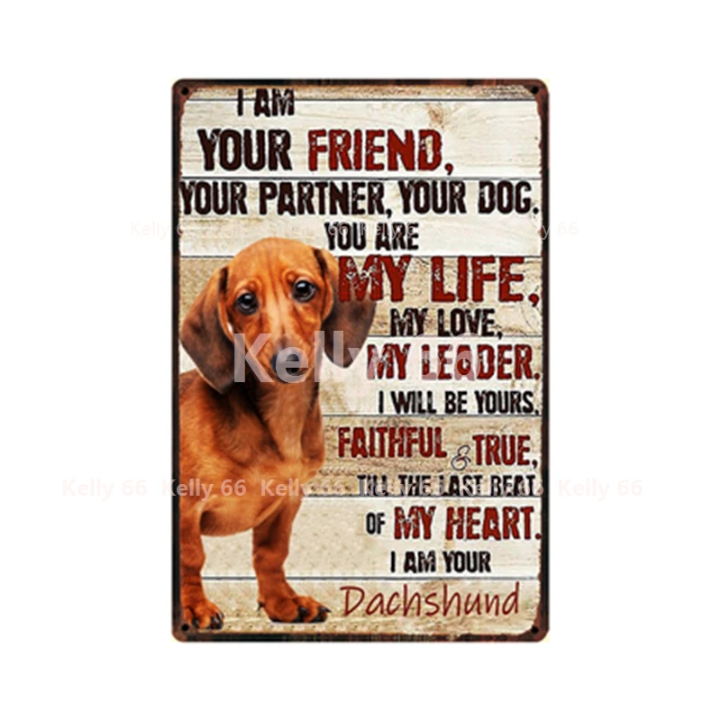 [Kelly66] собака My Life Is Border Collie Bulldog Dachshund Boxer металлическая вывеска домашний Декор Бар