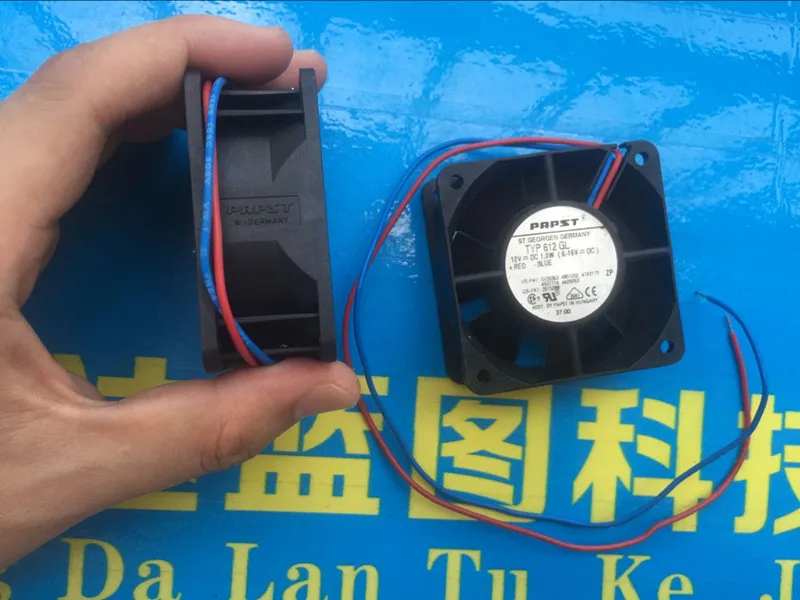 Немой оригинальный немецкий PAPST TYP612GL 6025 6 см 12В Вентилятор охлаждения