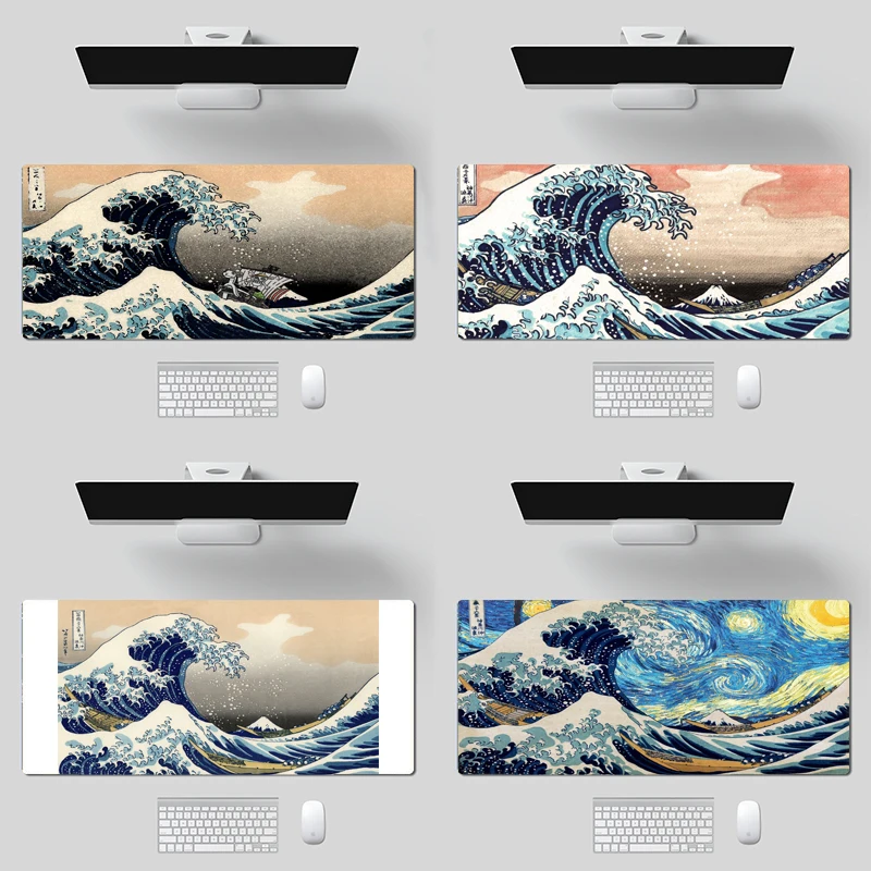 

Большой игровой коврик для мыши Kanagawa, размер XL, 90x40