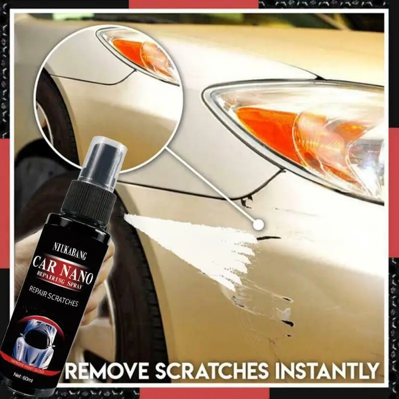 

Спрей нано-спрей для ремонта царапин, 60 мл, гидрофобная жидкость для полировки воска и царапин на автомобиле