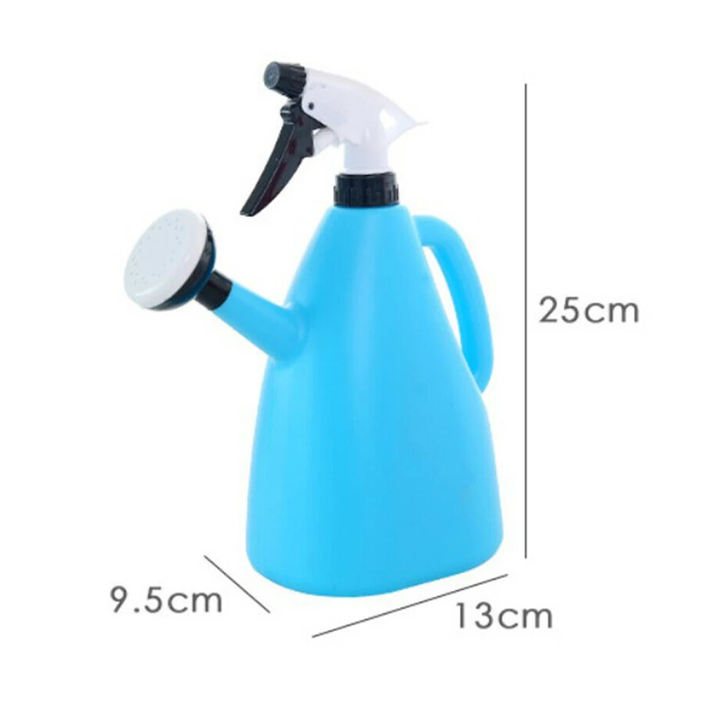 

2 in 1 Plastic Watering Can Indoor Garden Plants Pressure Spray Water Kettle Adjustable Sprayer 1L TN99