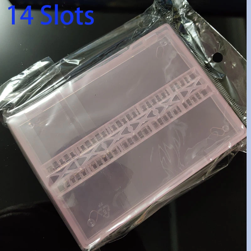 6 7 10 14 20 30 Slots Clear Nail Drill Bit Plastic Storage Box Holder Container Manicure Cutters Display Accessorie | Красота и
