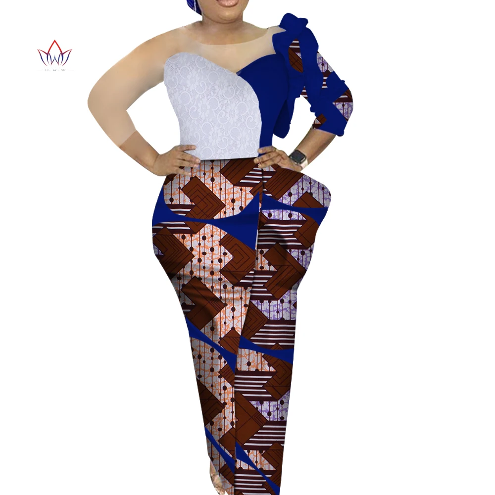 

Dresses for women 2021 Summer vestido Party African Ladies Long robes African Print Plus Size prom Dress 5xl WY4944