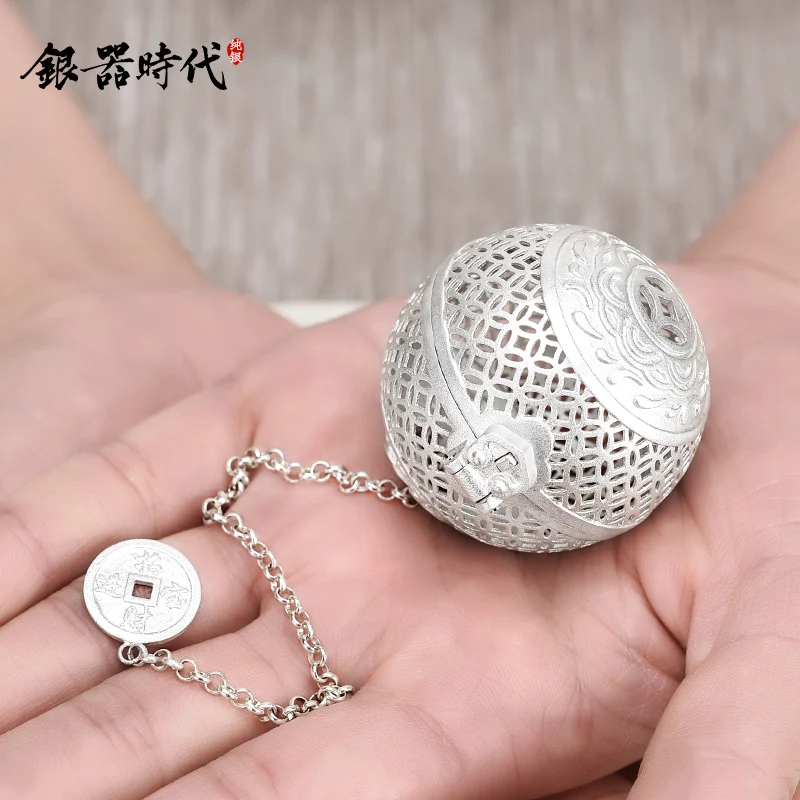 

Серебряного серебро 999) мифическое дикое животное портативный чай для наружных осветительных приборов на открытом воздухе путешествия сфе...