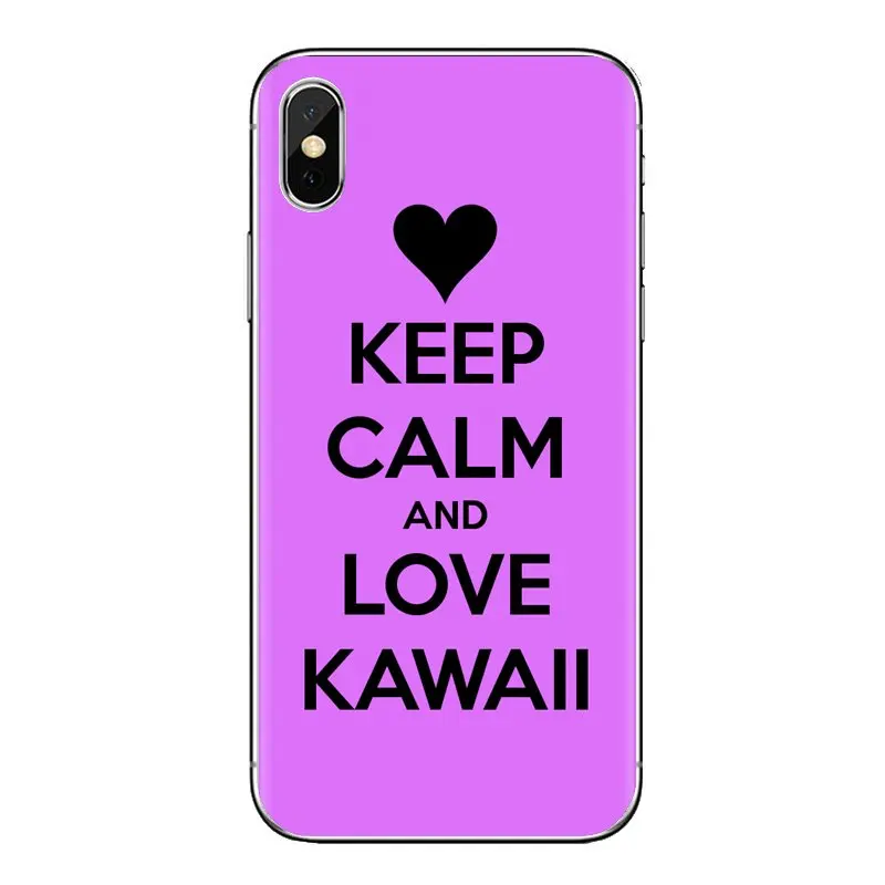 Keep Calm и Be Kawaii розовый силиконовый чехол для Xiaomi Mi3 samsung A10 A30 A40 A50 A60 A70 Galaxy S2 Note 2