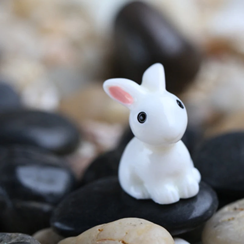 Мини фигурки Пасхальных Кроликов настольные декоративные миниатюрные статуэтки
