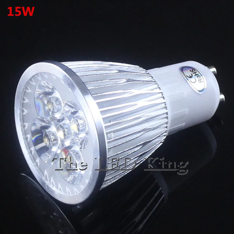 10x GU10 led 9W 12W 15W gu 10 диммируемая Светодиодная лампа Точечный светильник 220V 110V самый