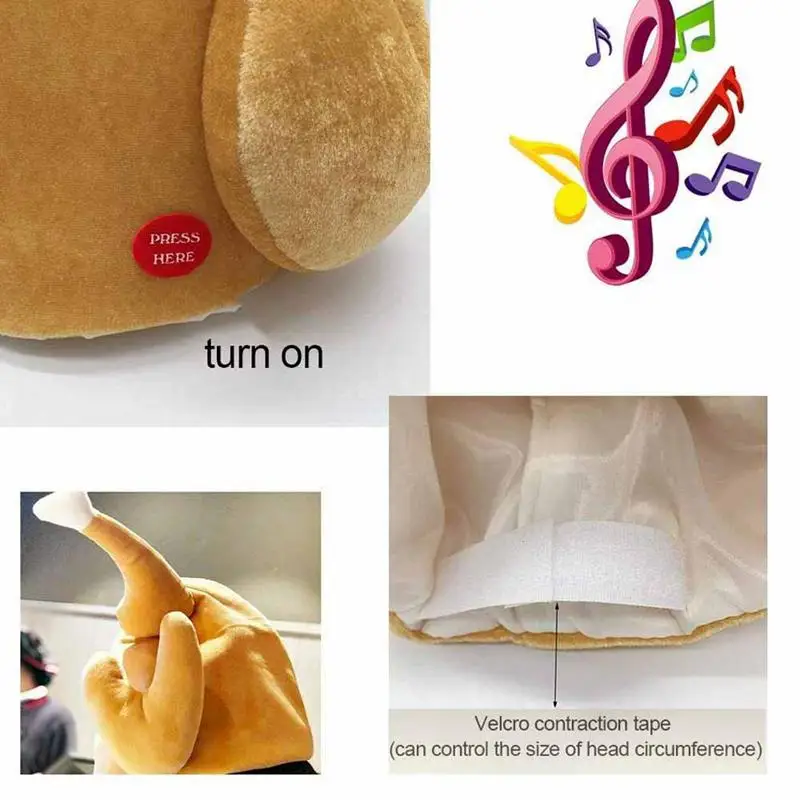 Жареные индейки День благодарения вечерние электрические пение движущиеся